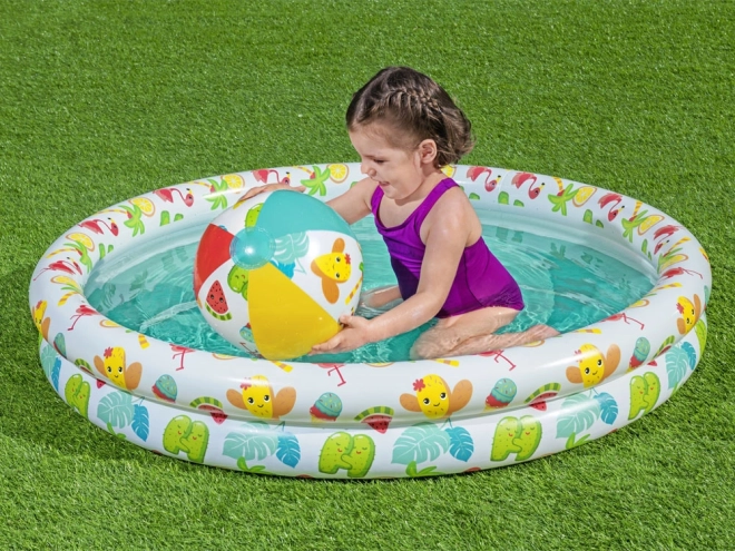 Bestway Kinder-Badeset mit Pool, Ball und Schwimmreifen