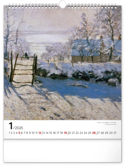 Nástěnný Kalender Claude Monet 2025