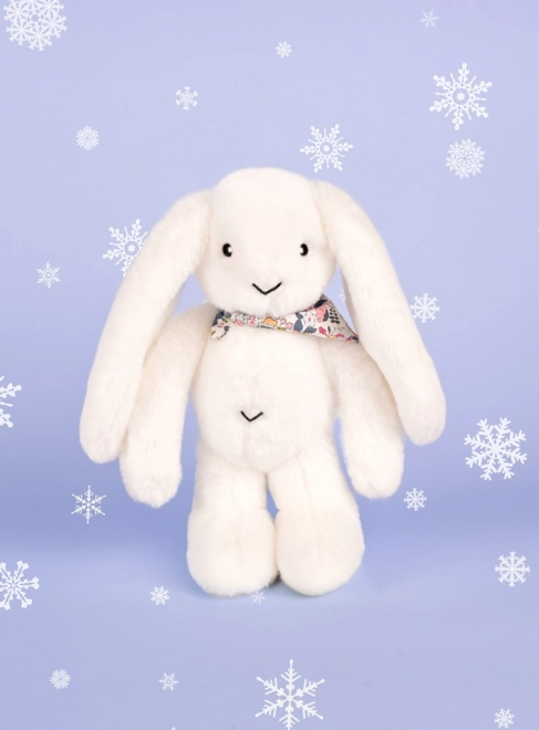 Doudou Plüschtier Hase mit Halstuch weiß 35 cm