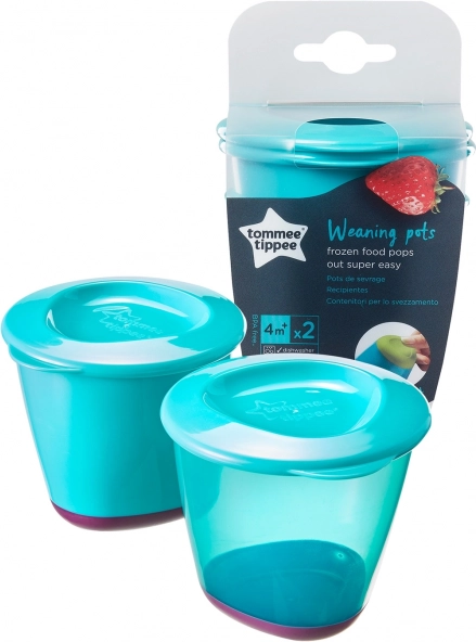 Set bunter Plastikbehälter