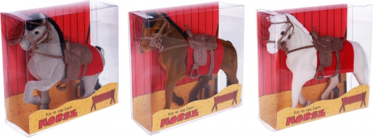 Plüschpferd mit langer Mähne 16 cm