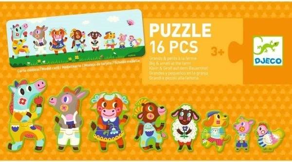 DJECO Puzzle Groß und Klein auf dem Bauernhof