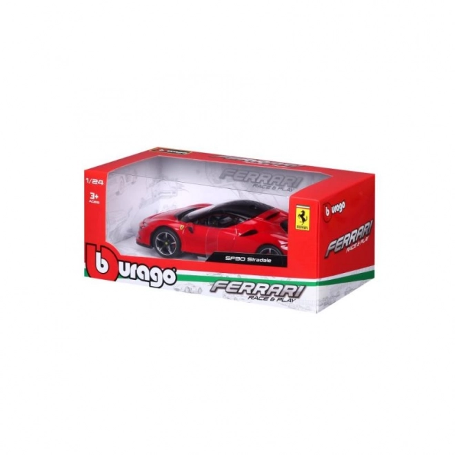 Bburago Ferrari SF90 Stradale Rot Modellauto 1:24