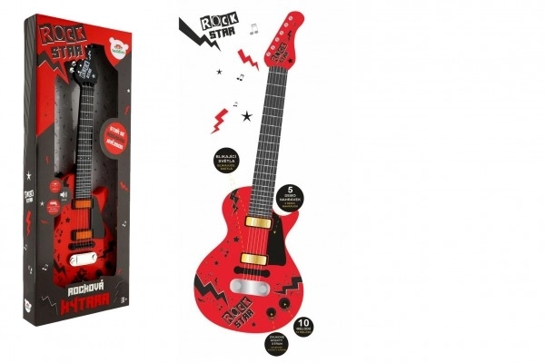 Elektrische Gitarre Rock Star mit Sound und Licht