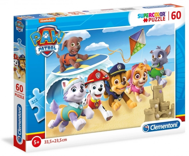 Puzzle 60 Teile Super Color Paw Patrol