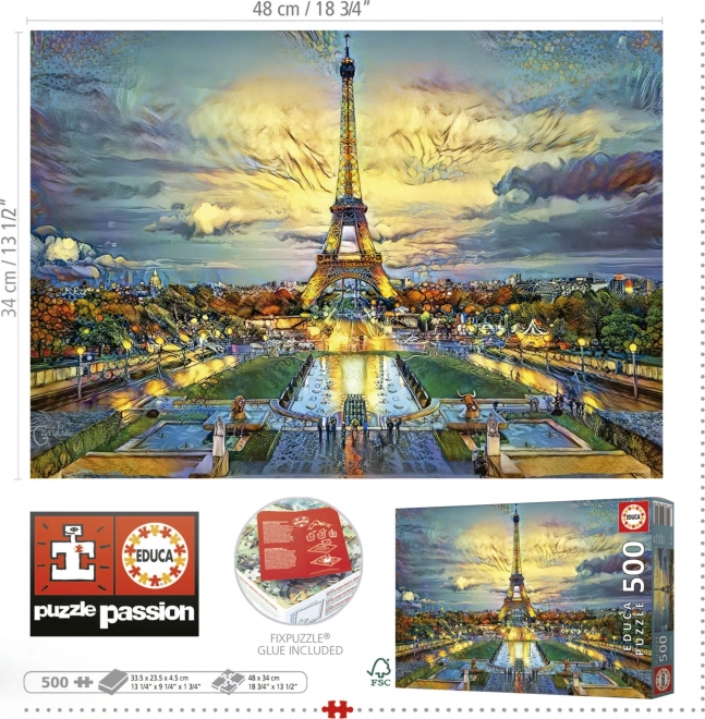 Educa Puzzle Eiffelturm 500 Teile