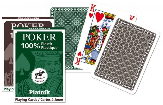 Einzelne Pokerplastikkarten