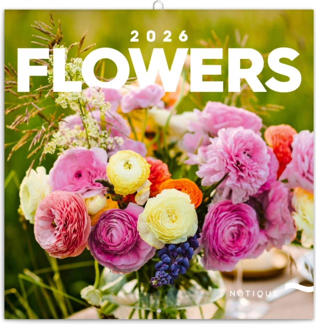 Notizkalender Blumen 2026