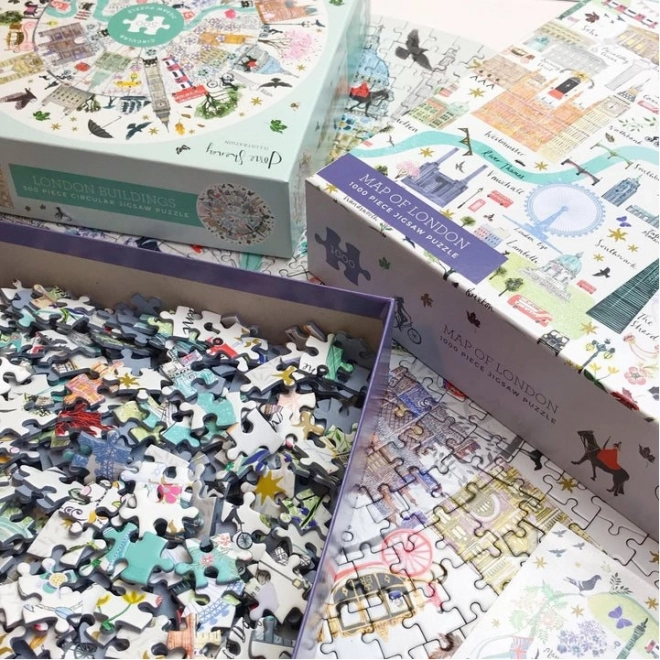Gibsons Puzzle Karte von London 1000 Teile