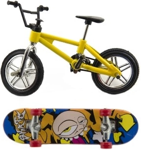 Realistisches Mini-BMX und Finger-Skateboard