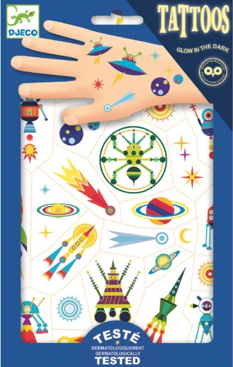 Freundliches Weltall Tattoos DJECO