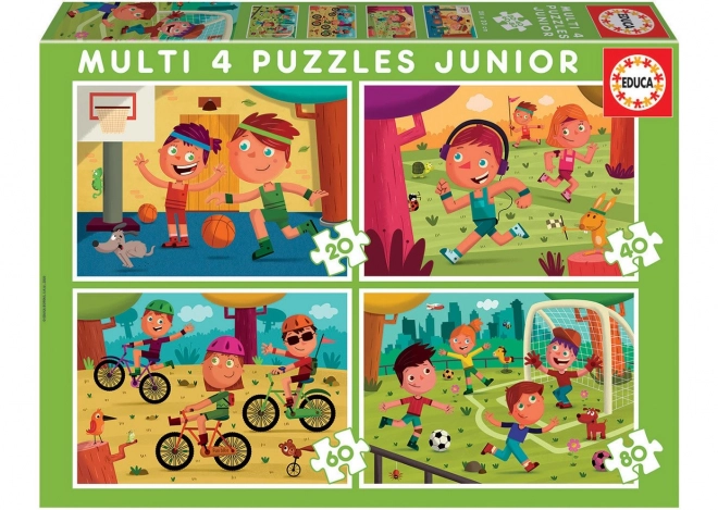 Educa Kinderpuzzle Sportmotive 4-in-1