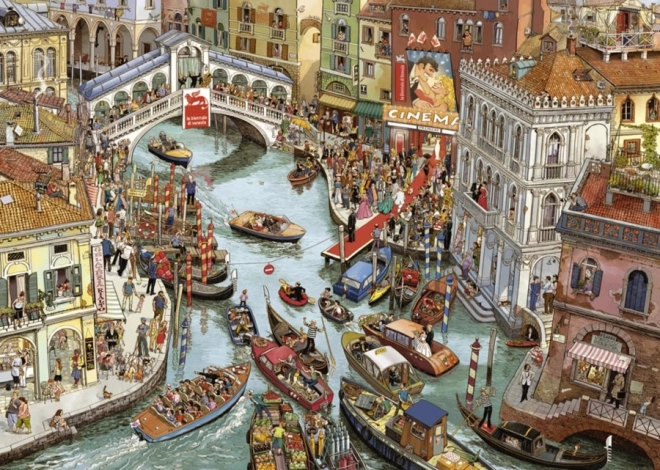 Puzzle O Sole Mio! 2000 Teile mit Poster