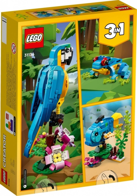 Exotischer Papagei LEGO Creator 3-in-1 Bauset