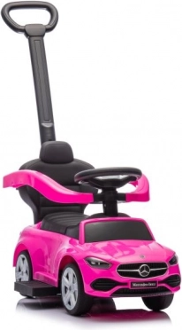 Laufrad mit Schubstange Mercedes-Benz 3in1 rosa