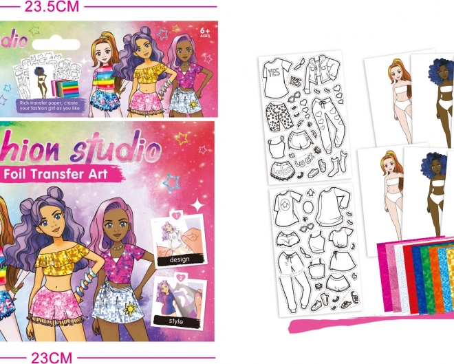 Design-Portfolio mit Modellen und Schablonen