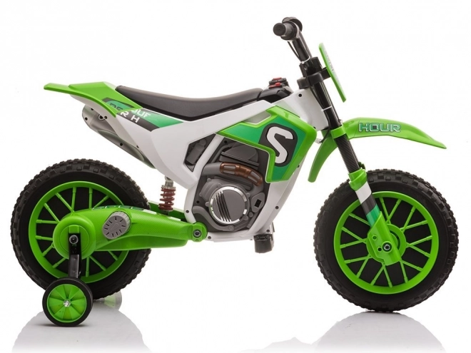 Elektrisches Motorrad für Kinder grün
