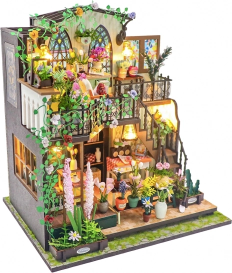 Miniaturhaus von Darcys Blumendomizil