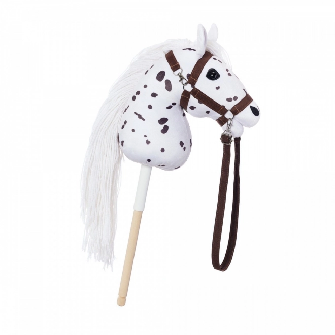 Steckenpferd Hobby Horse aus der HOPPIHORSE Sport Edition in der Farbe weißer Leopard