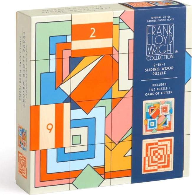 GALISON Schiebepuzzle aus Holz Frank Lloyd Wright: Imperial Hotel 2-in-1