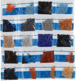 Reiche Palette an bunten Steinen