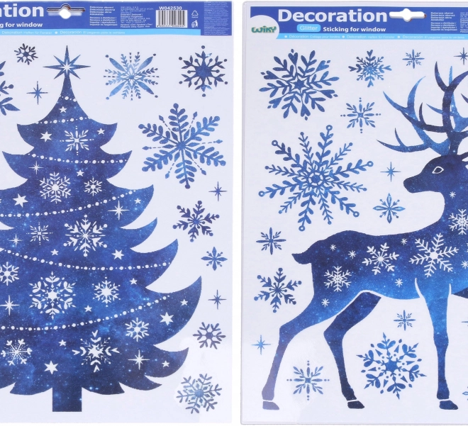 Weihnachtliche Fensterdekoration 41 × 29 cm