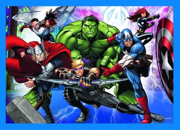 Mutige Avengers Puzzle 4-in-1 von Trefl