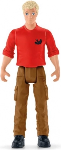 Beweglicher Forscher Flynn mit Ausrüstung