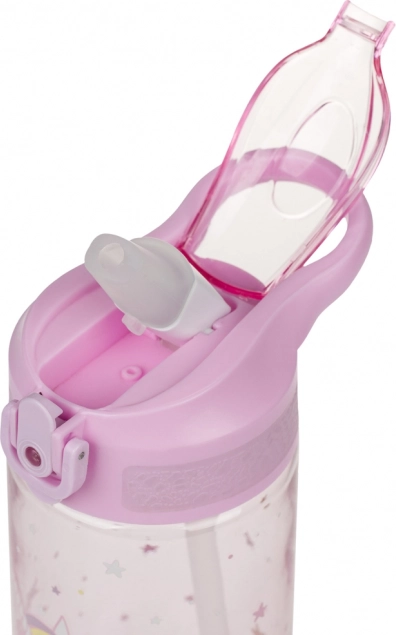 Tritan Trinkflasche mit Strohhalm Rainbow Unicorn 500 ml
