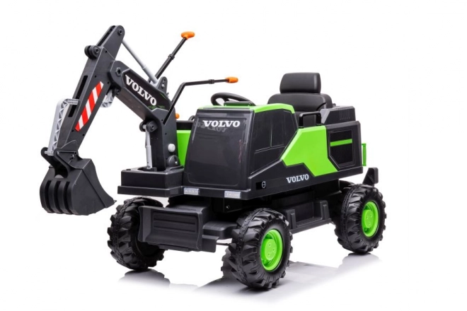 Akkubetriebener Bagger Volvo grün