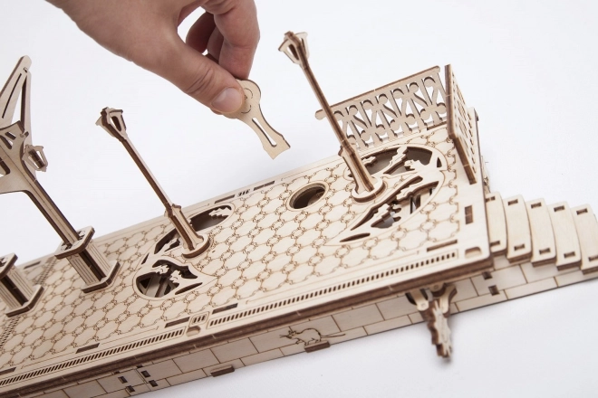 Ugears 3D Holzpuzzle Bahnhof