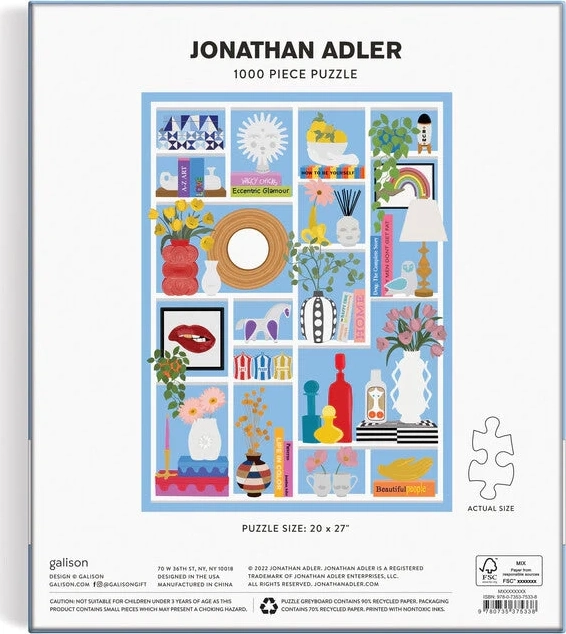 Galison Puzzle Jonathan Adler - Shelfie 1000 Teile