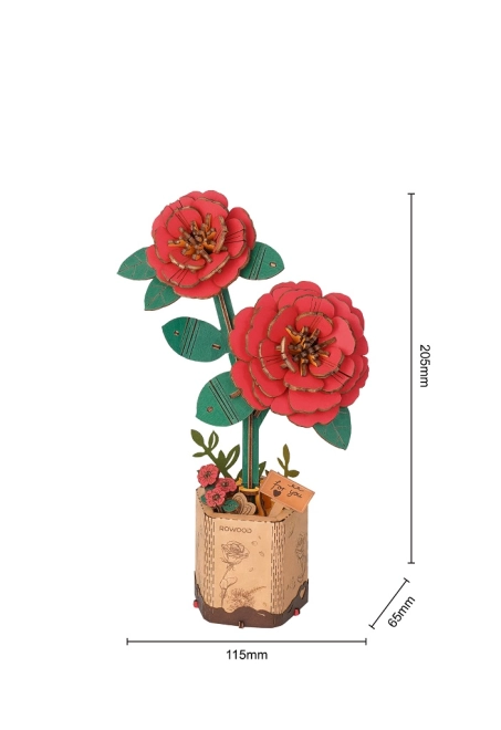 Realistische Blume als dauerhafte Dekoration