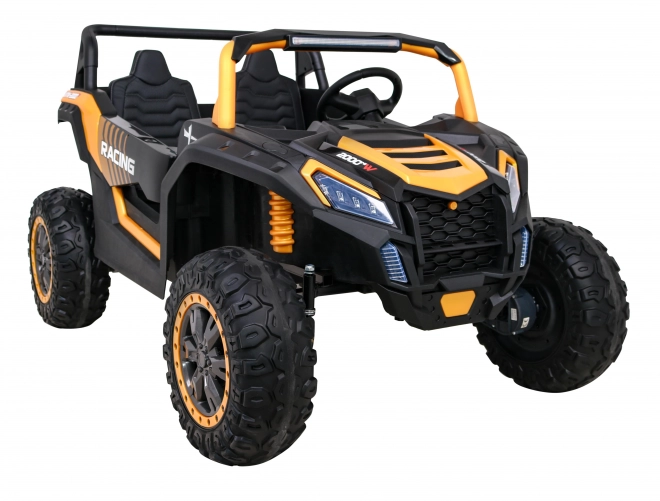 Buggy ATV Racing pro 2 Kinder + Antrieb 4x4 + Fernsteuerung + langsamer Start + MP3 LED – Gold