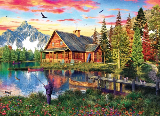 Fischerhütte Puzzle 1000 Teile