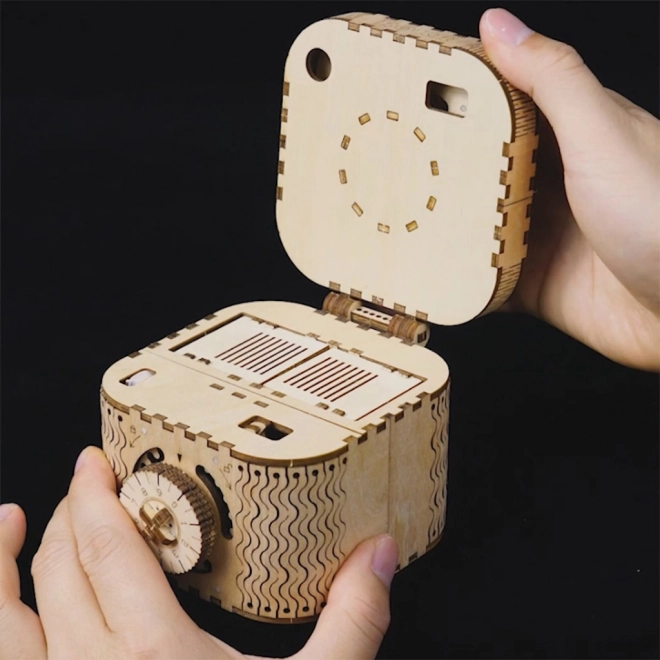 Roboterzeit 3D Holz Mechanisches Puzzle Schmuckkästchen