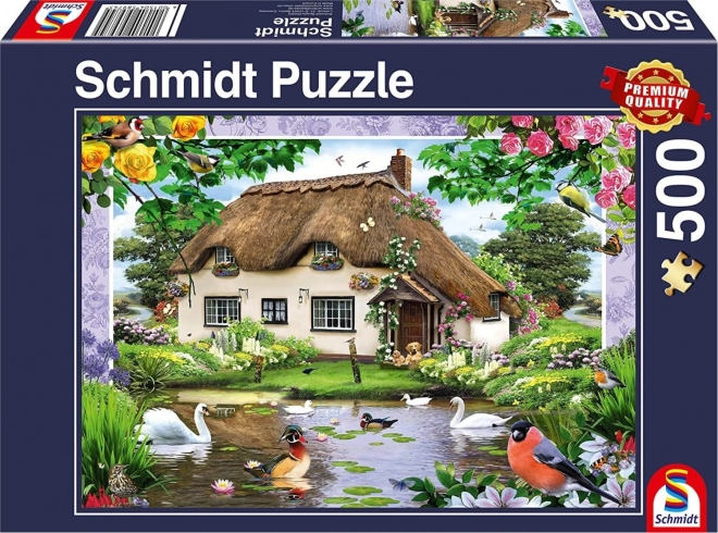 Schmidt Puzzle Romantische Hütte 500 Teile