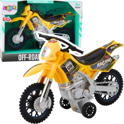 Motocross-Spielzeug Offroad Gelb mit Licht und Sound