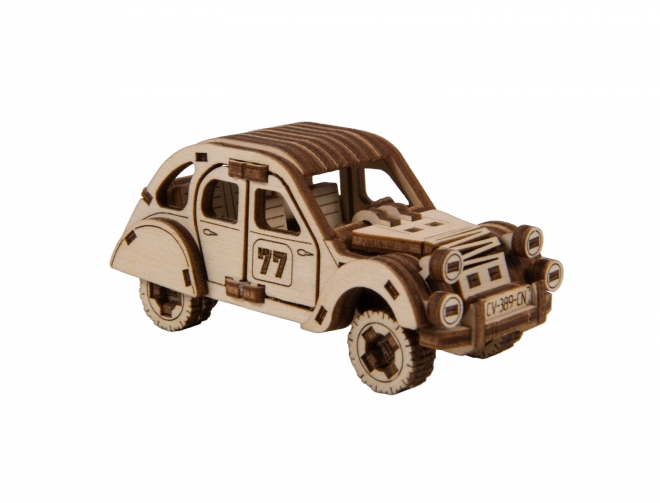 Holz-3D-Puzzle Rallyeauto Modell