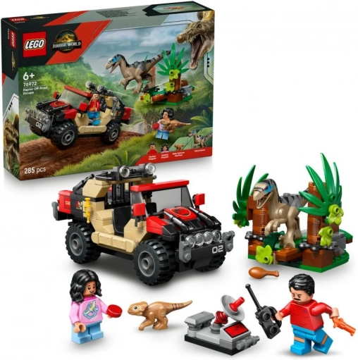 LEGO Jurassic World – Flucht vor dem Raptor im Geländewagen