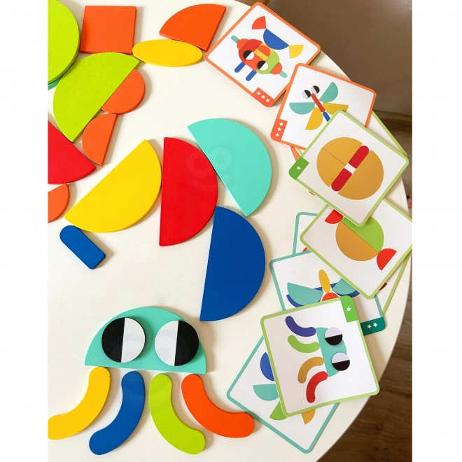Montessori Holzpuzzle 40 Muster Zum Nachbilden