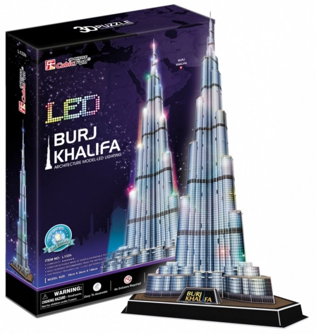 CubicFun Beleuchtetes Burj Khalifa Puzzle