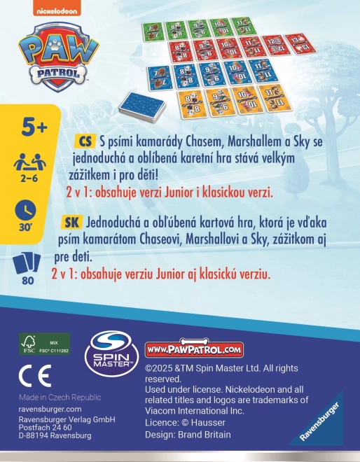 Ravensburger Kartenspiel Elfer Raus! - Paw Patrol