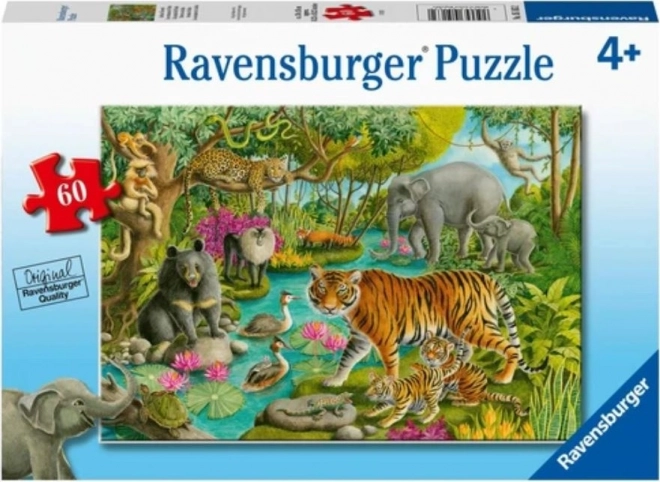 Ravensburger Puzzle Tiere Indiens 60 Teile