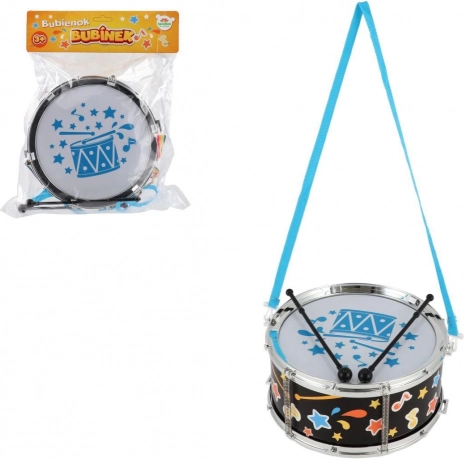 Plastiktrommel mit Trageriemen und Sticks 23 × 10 cm