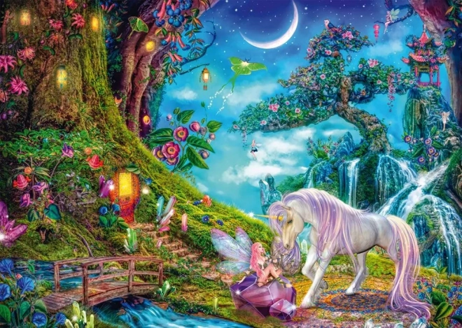 Puzzle Einhorn und Fee 1000 Teile