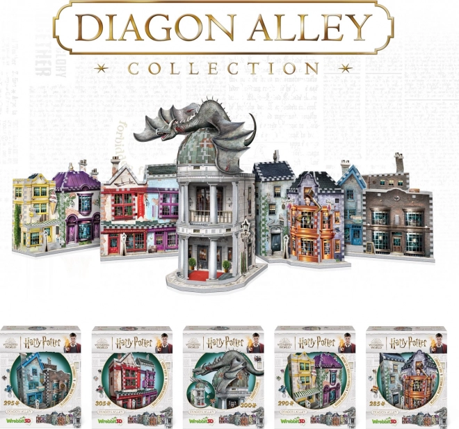 WREBBIT 3D-Puzzle Harry Potter: Quidditch-Zubehörgeschäft und Slug & Jiggers Apotheke