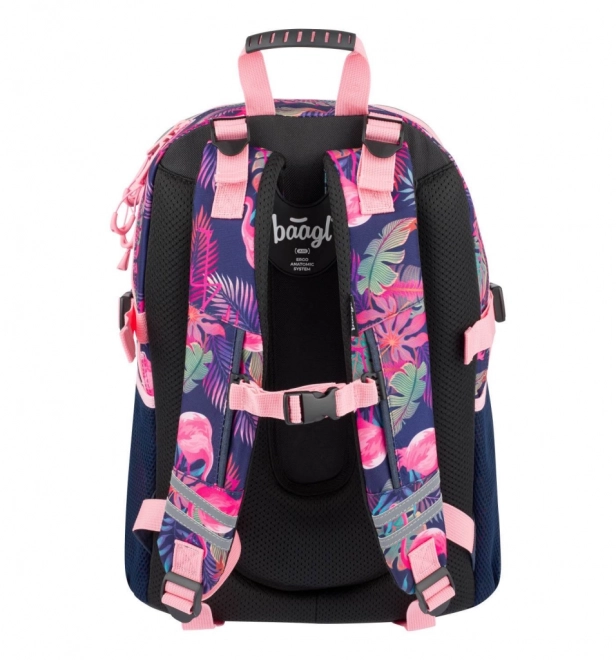 Ergonomischer Schulrucksack Flamingo von BAAGL