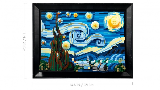 Kreatives 3D-Bauprojekt "Sternennacht" von Vincent van Gogh