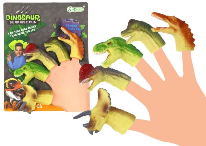 Gummifingerpuppen Dinosaurier Set